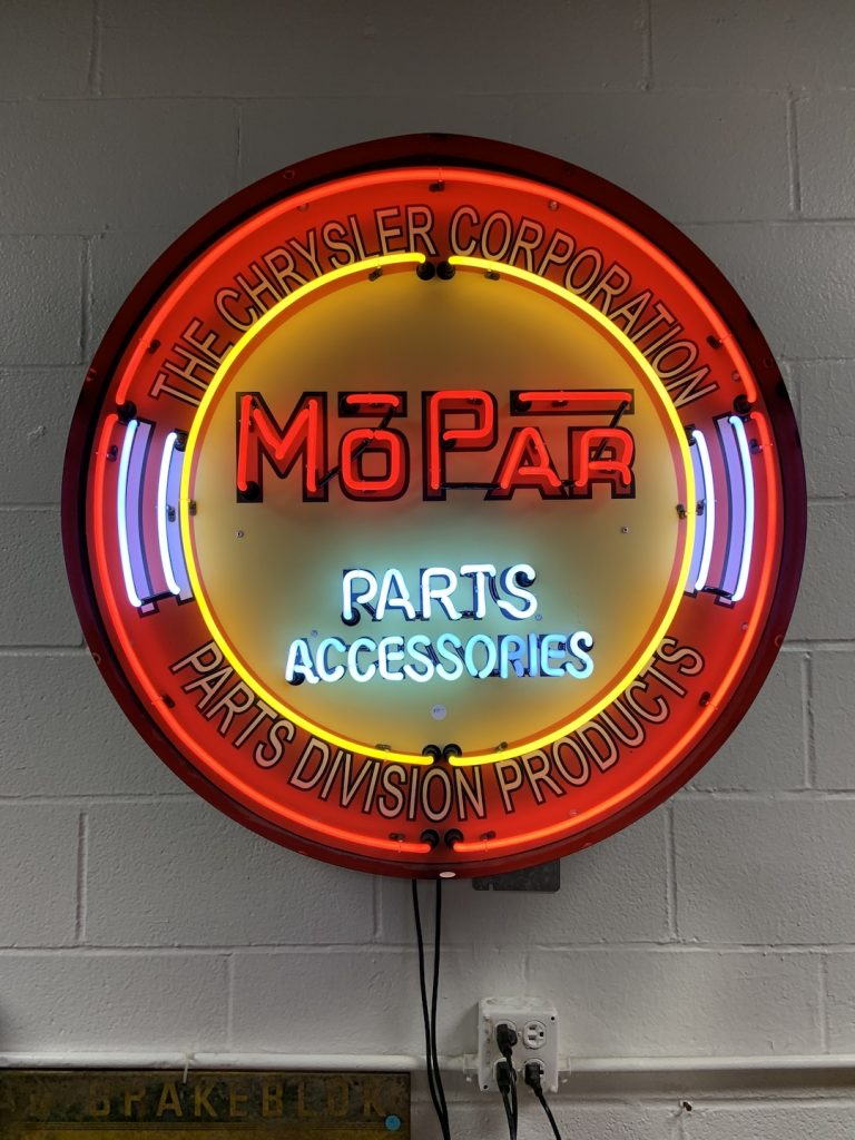 MoPar Parts Neon Sign