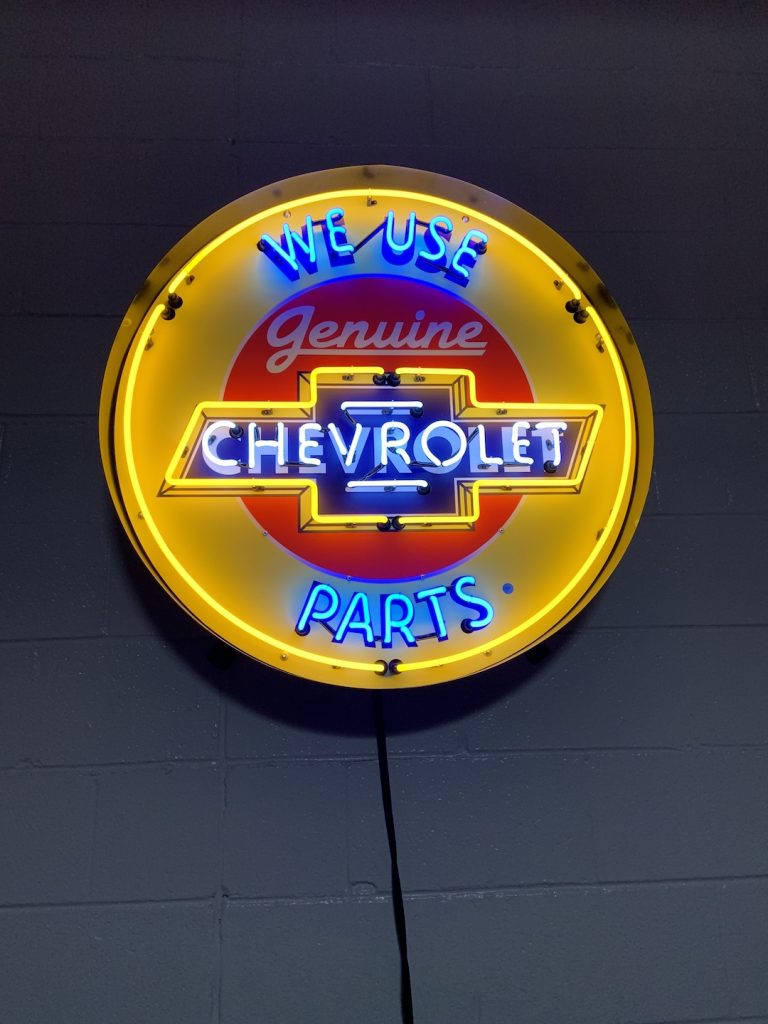 Chevrolet Parts Neon Sign