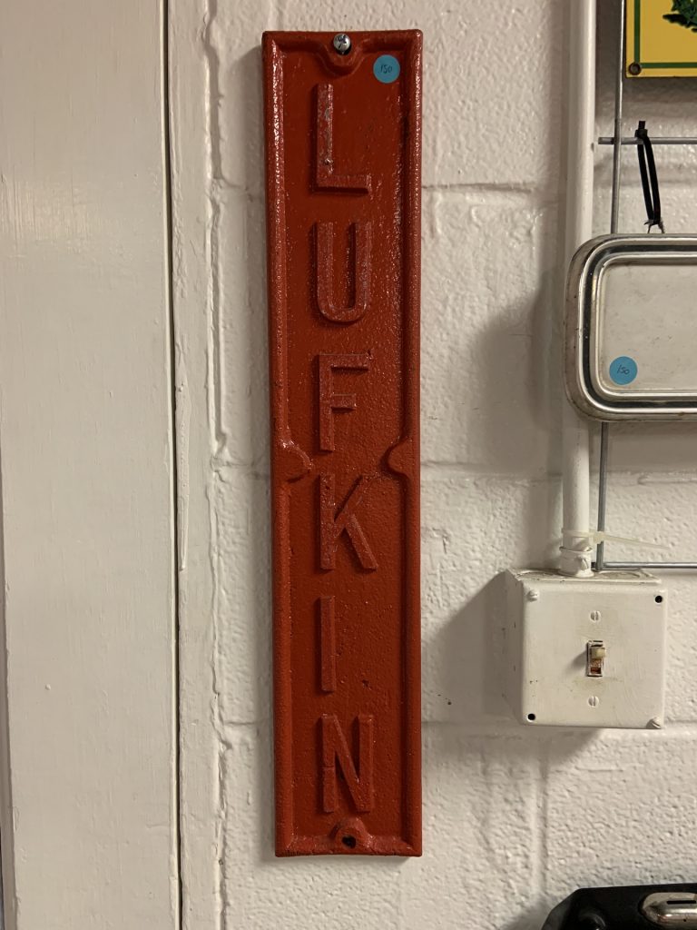 Lufkin Oil Rig Cast Iron Plate