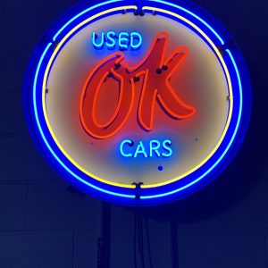 OK Used Cars Neon Sign