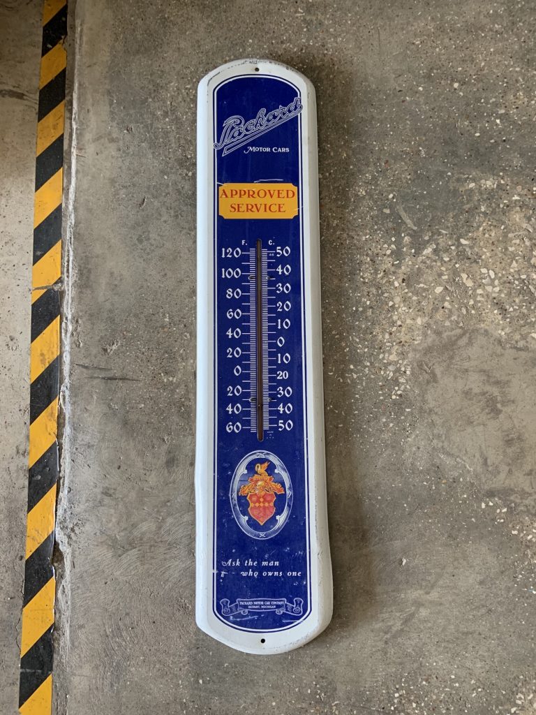 Vintage Packard Motor Cars Thermometer