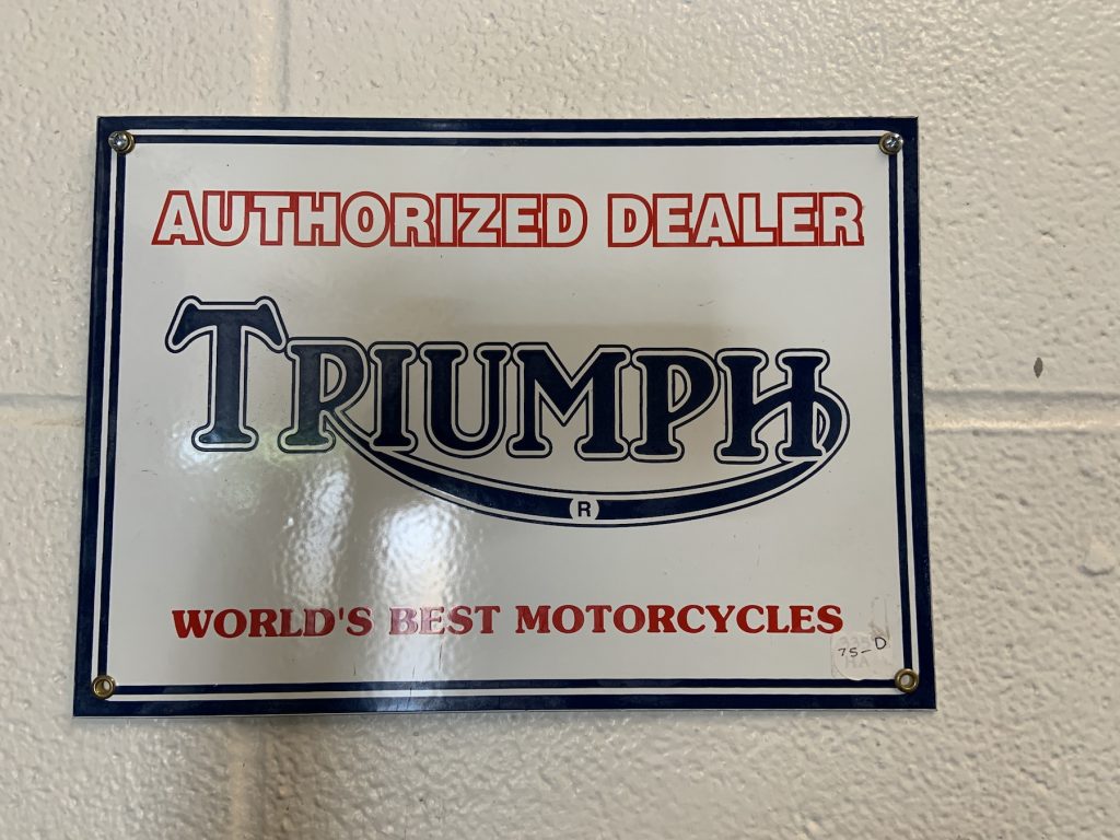 Triumph Authorized Dealer Sign