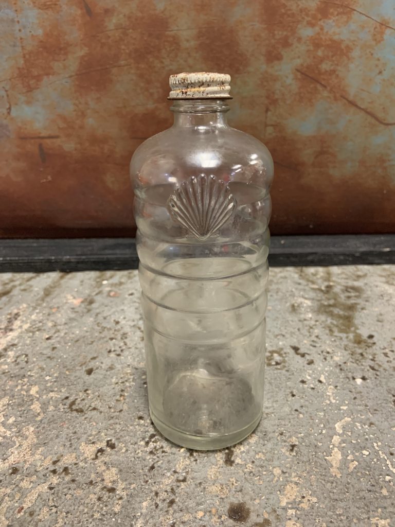 Vintage Shell Oil Glass Jar