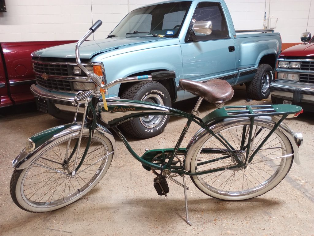 1954 Schwinn Green Phantom Bicycle