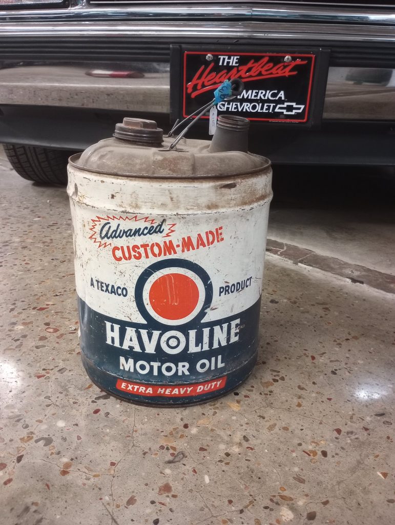 Havoline Motor Oil Can