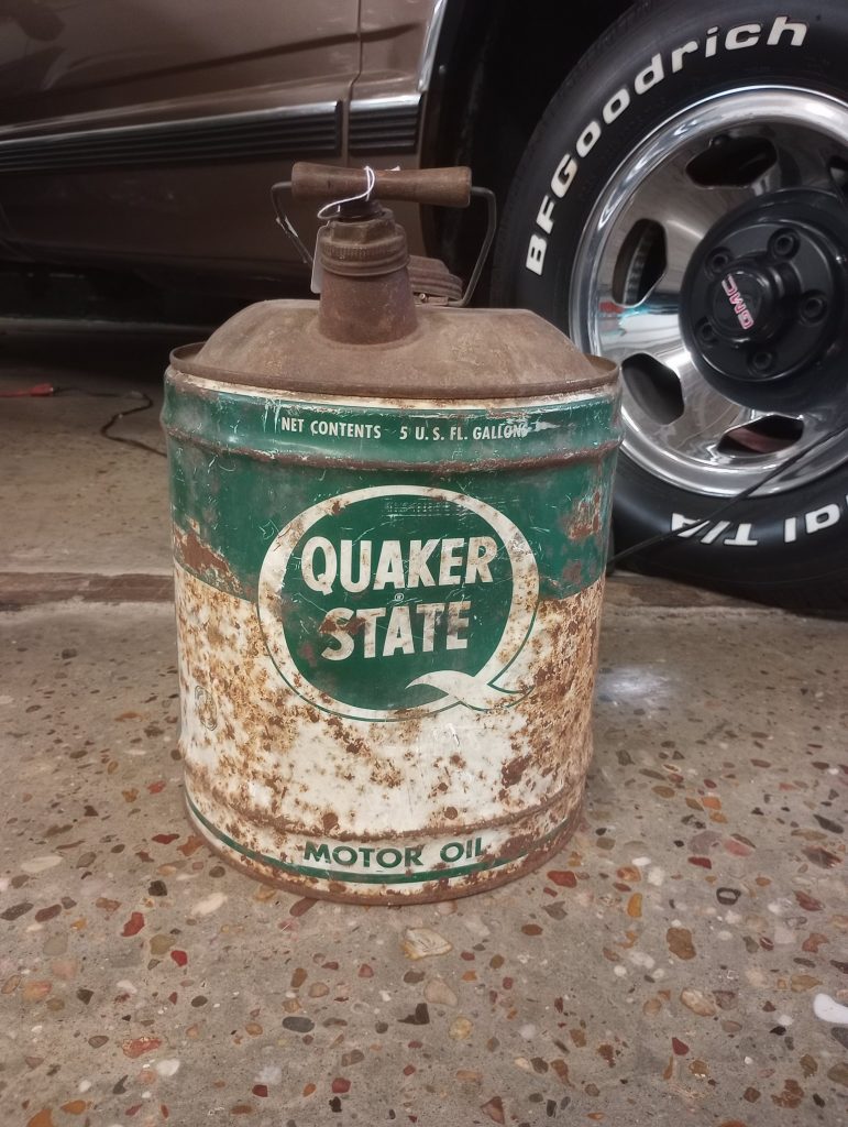 Quaker State Motor Oil Can