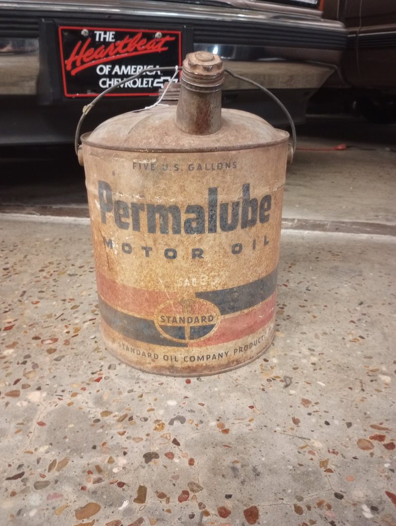 Permalube Motor Oil Can