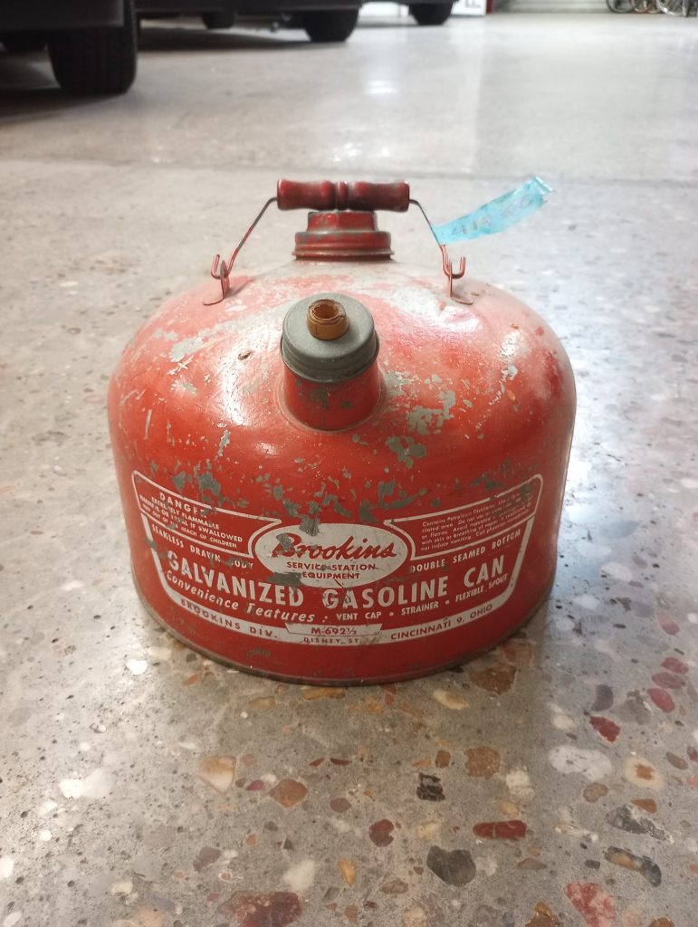Brookins Galvanized Gasoline Can