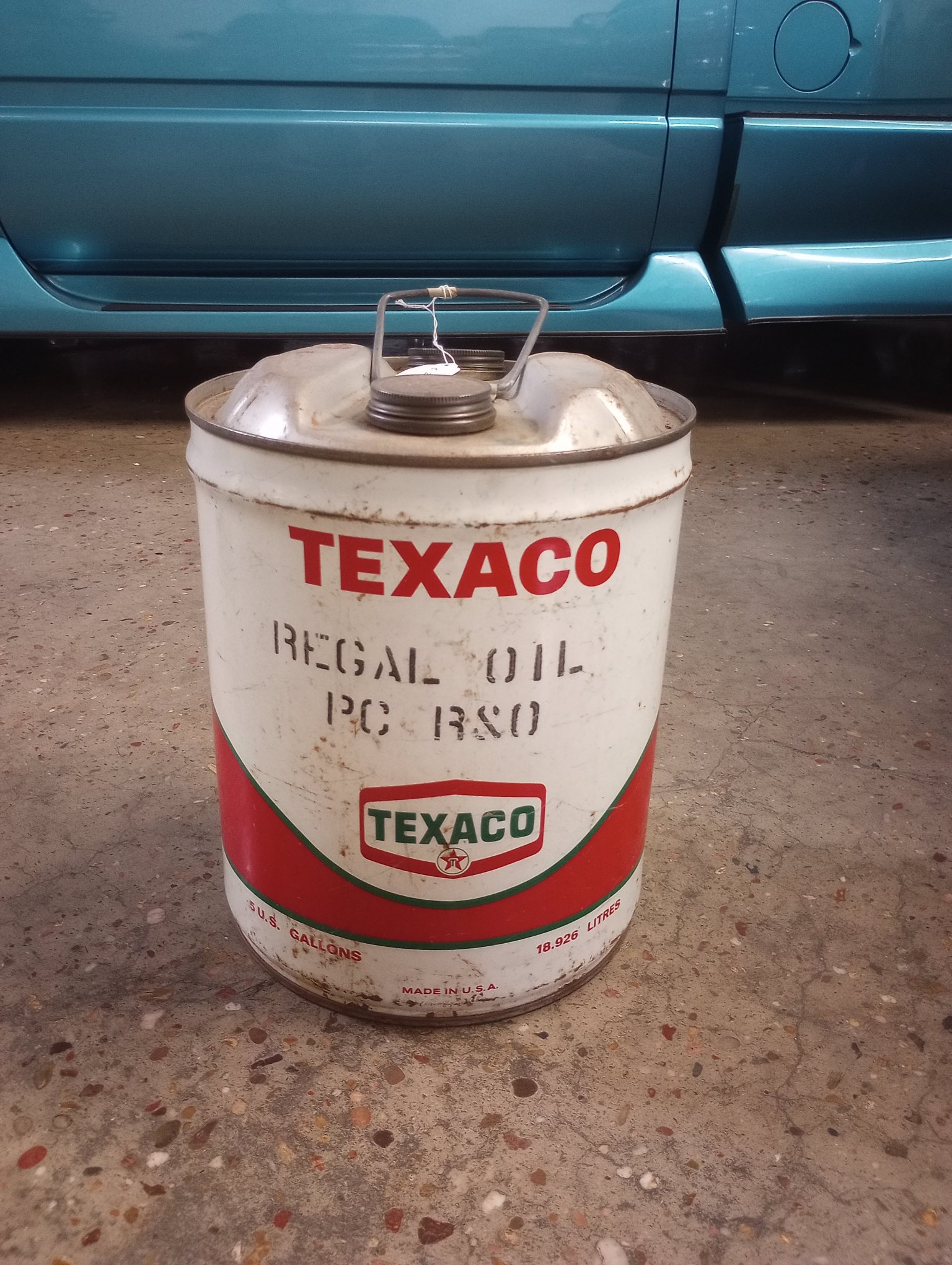 Texaco Motor Oil Can