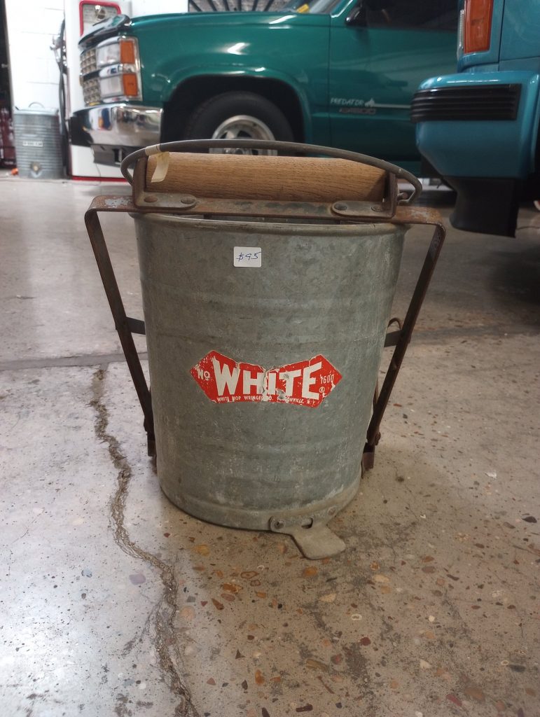 White Mop Ringer Bucket