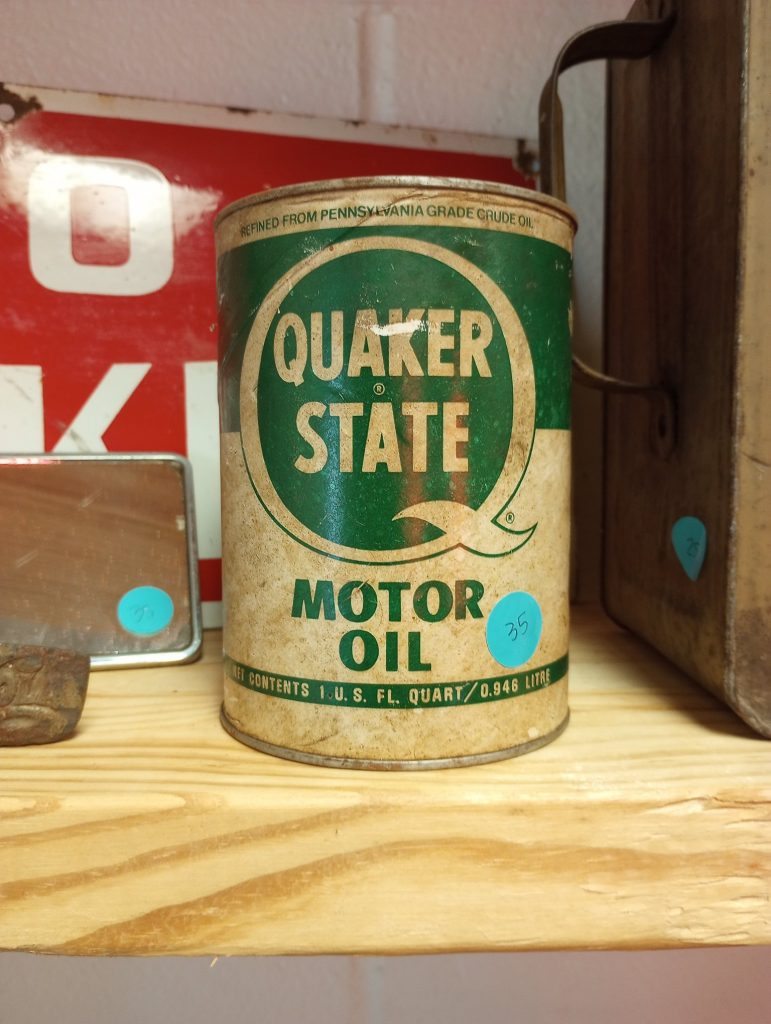 Quaker State Motor Oil Can