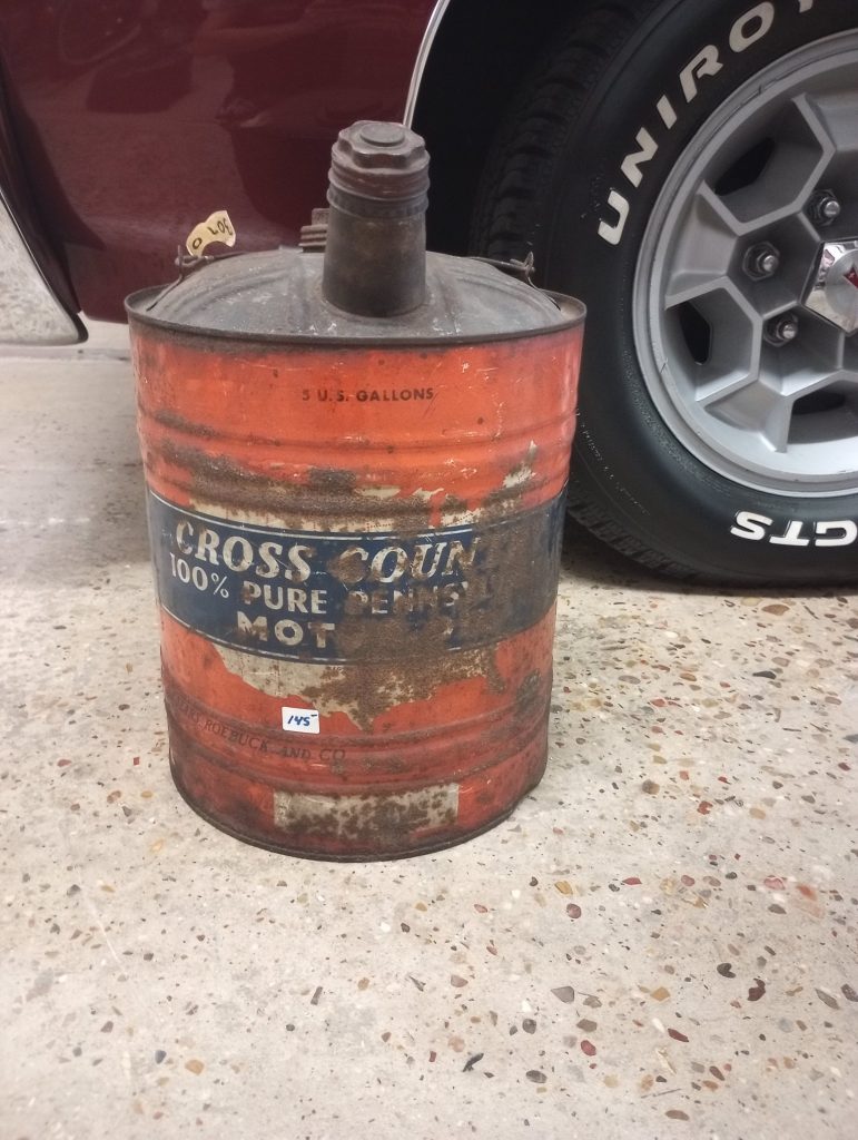 Cross Country Motor Oil Can
