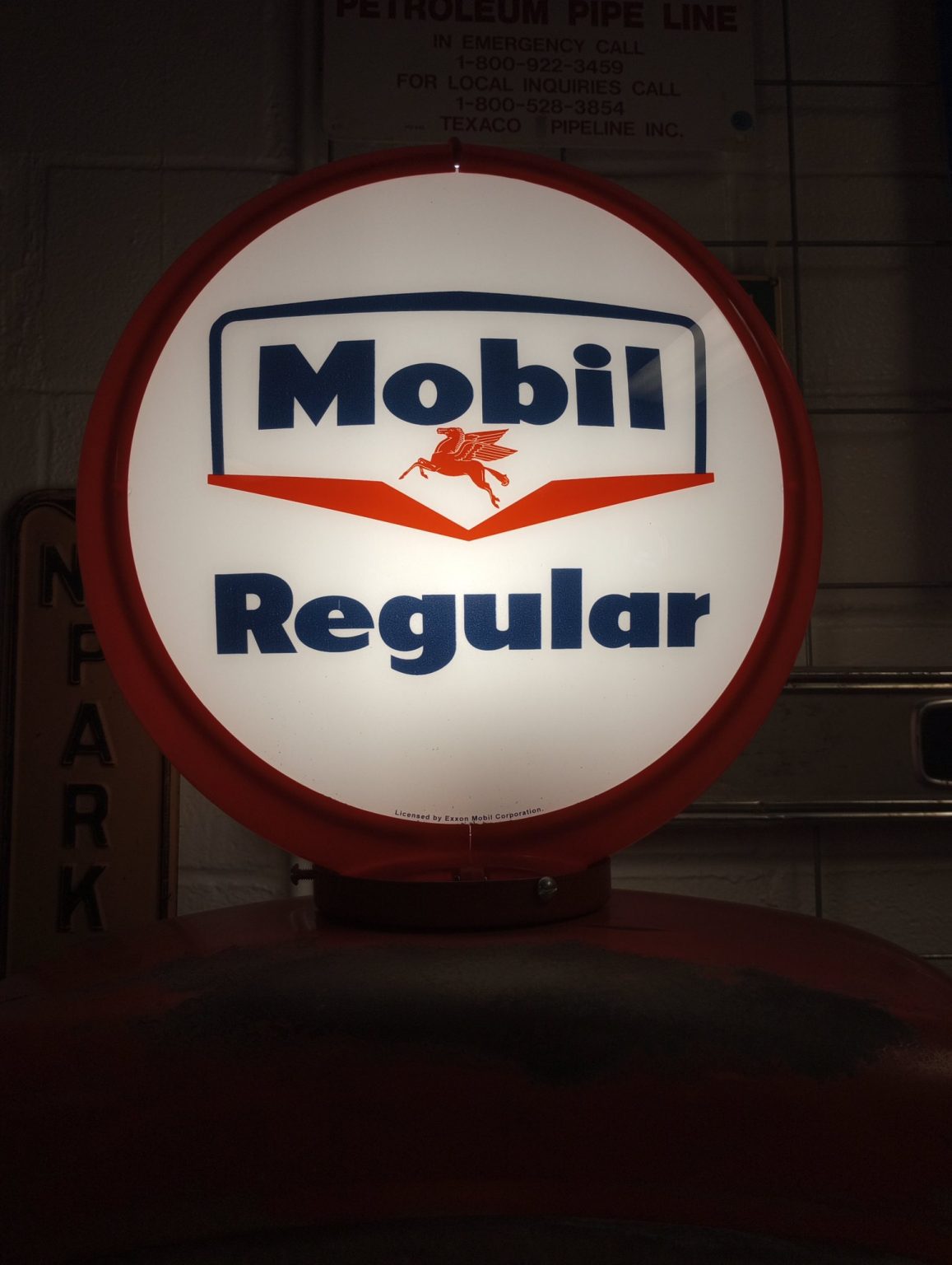 Mobil Regular Gas Pump Texas Trucks and Classics