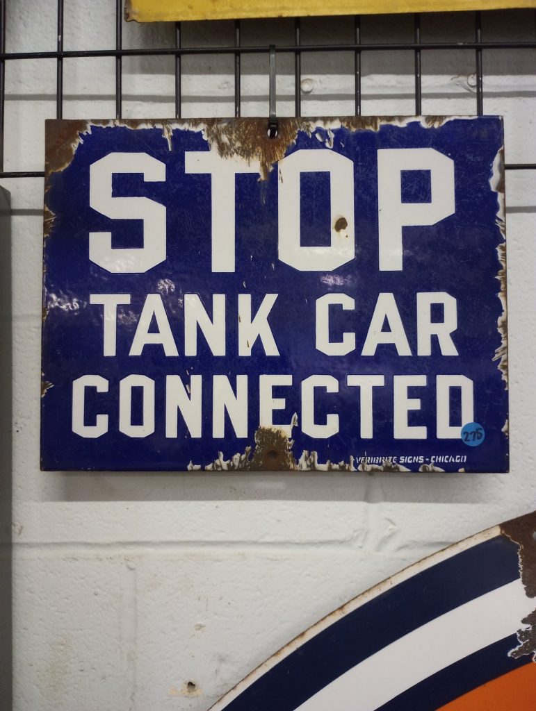 Stop Tank Car Connected Sign