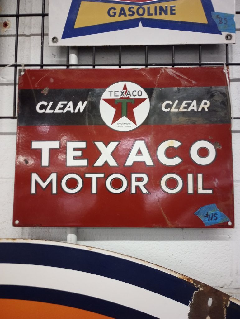 Texaco Motor Oil Sign