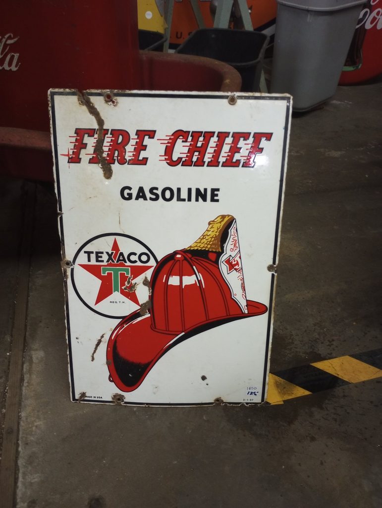 Texaco Fire Chief Sign