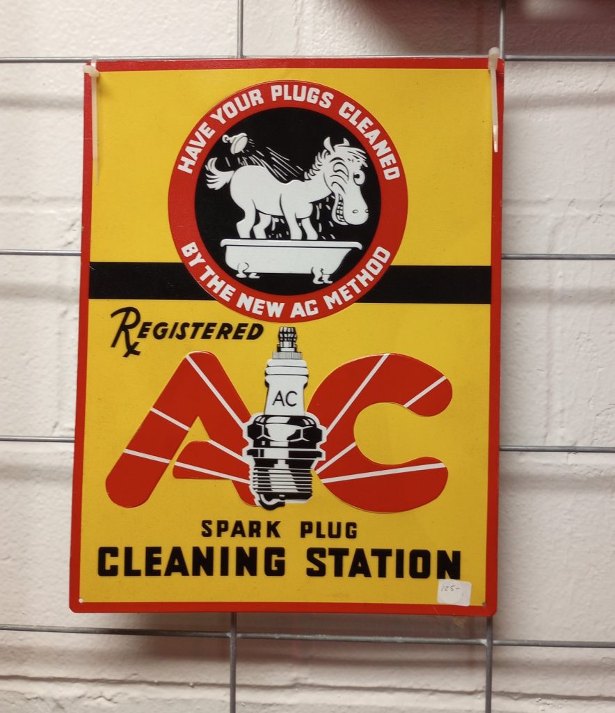 AC Spark Plug Sign Texas Trucks and Classics