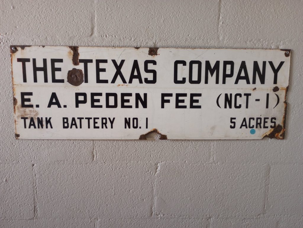 The Texas Company Sign