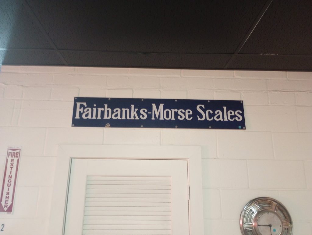 Fairbanks-Morse Scales Sign