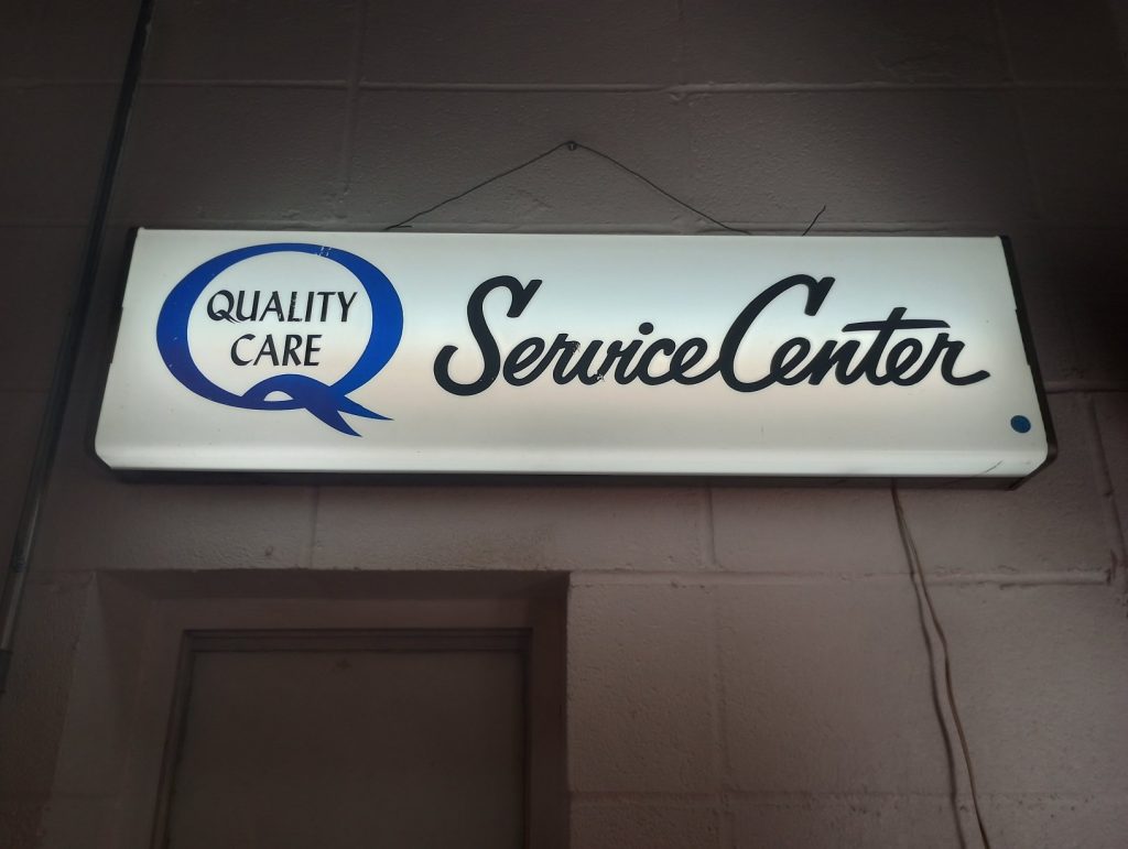 Quality Care Light-up Sign