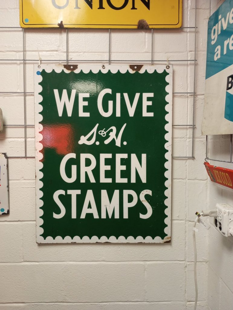 S&H Stamps Sign