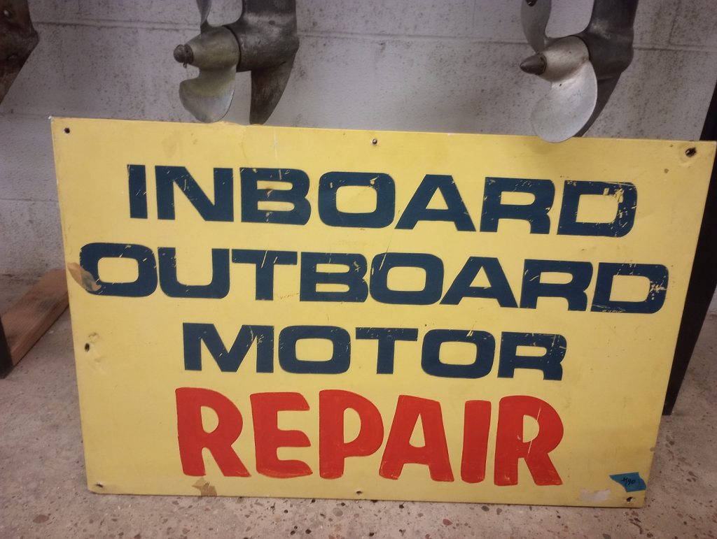 Boat Motor Sign
