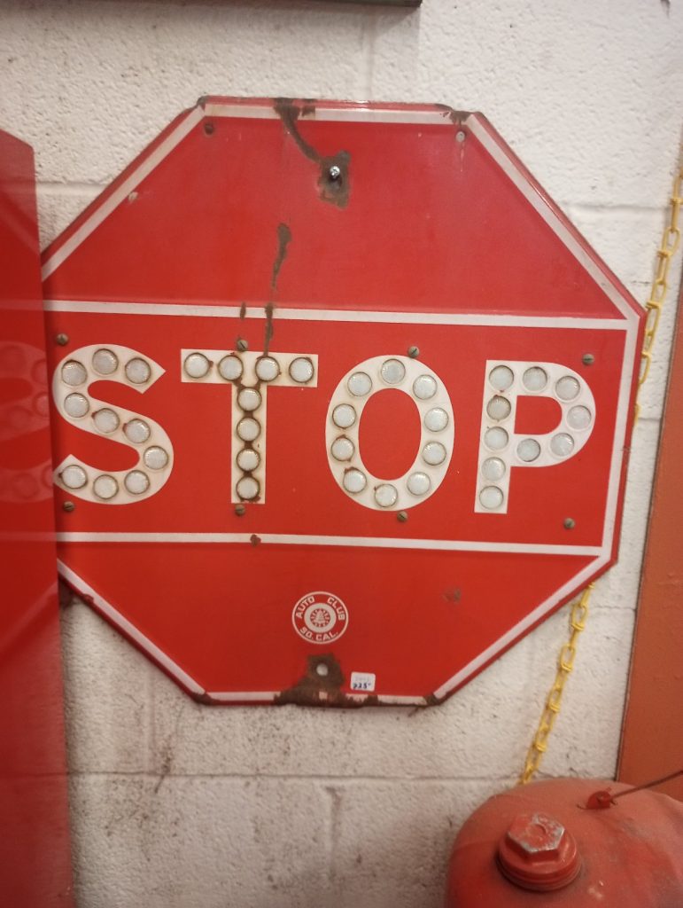 Auto Club Stop Sign
