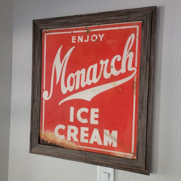 Monarch Ice Cream Sign
