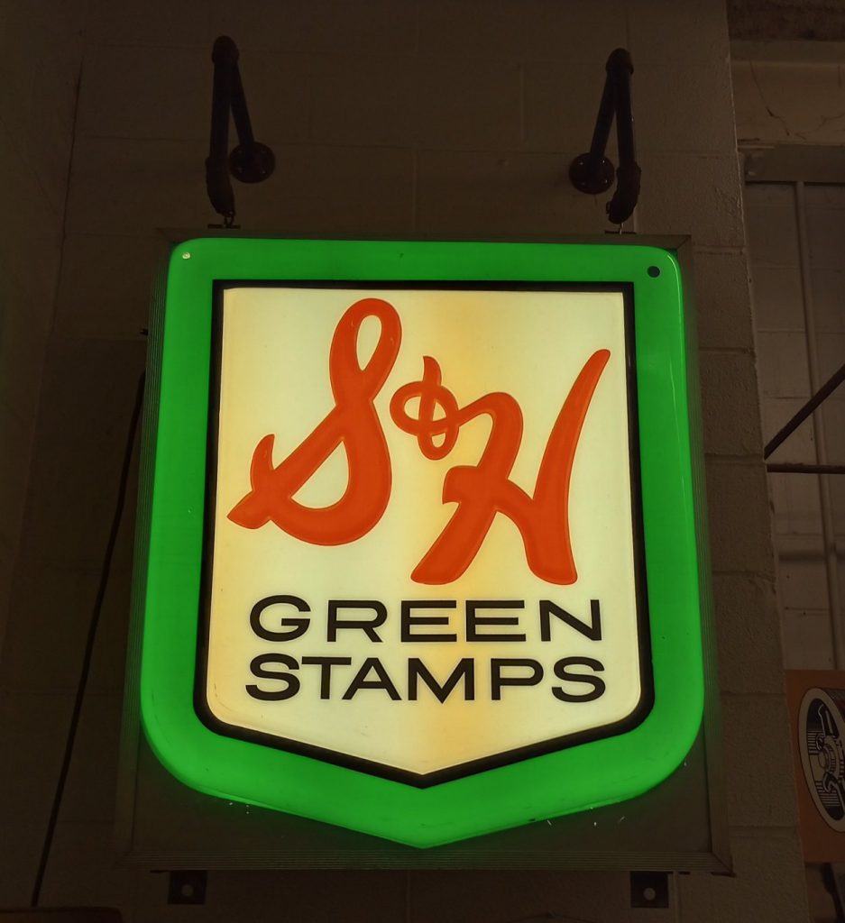 S&H Stamps Light-up Sign