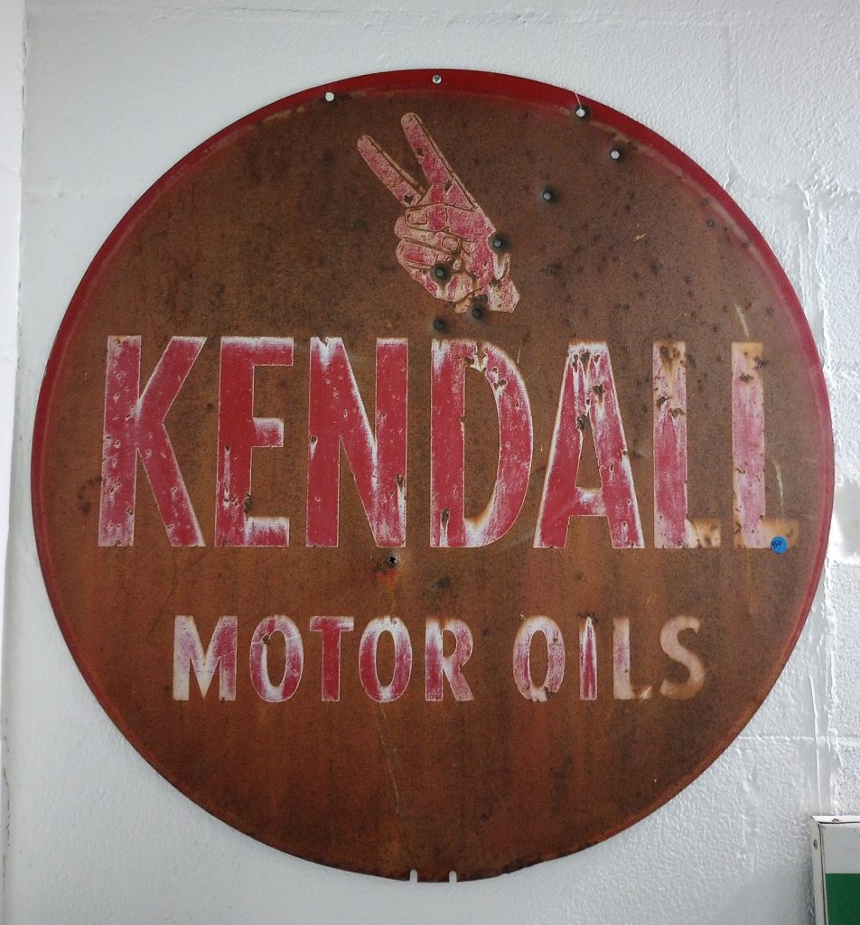 Kendall Motor Oils Sign