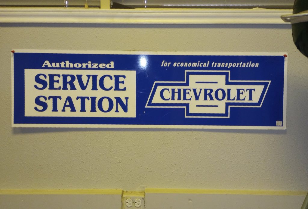 Chevrolet Service Station Sign