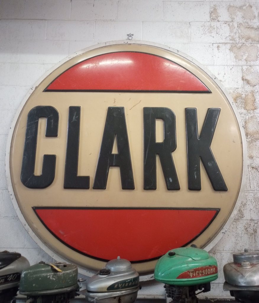 Plastic Clark Sign