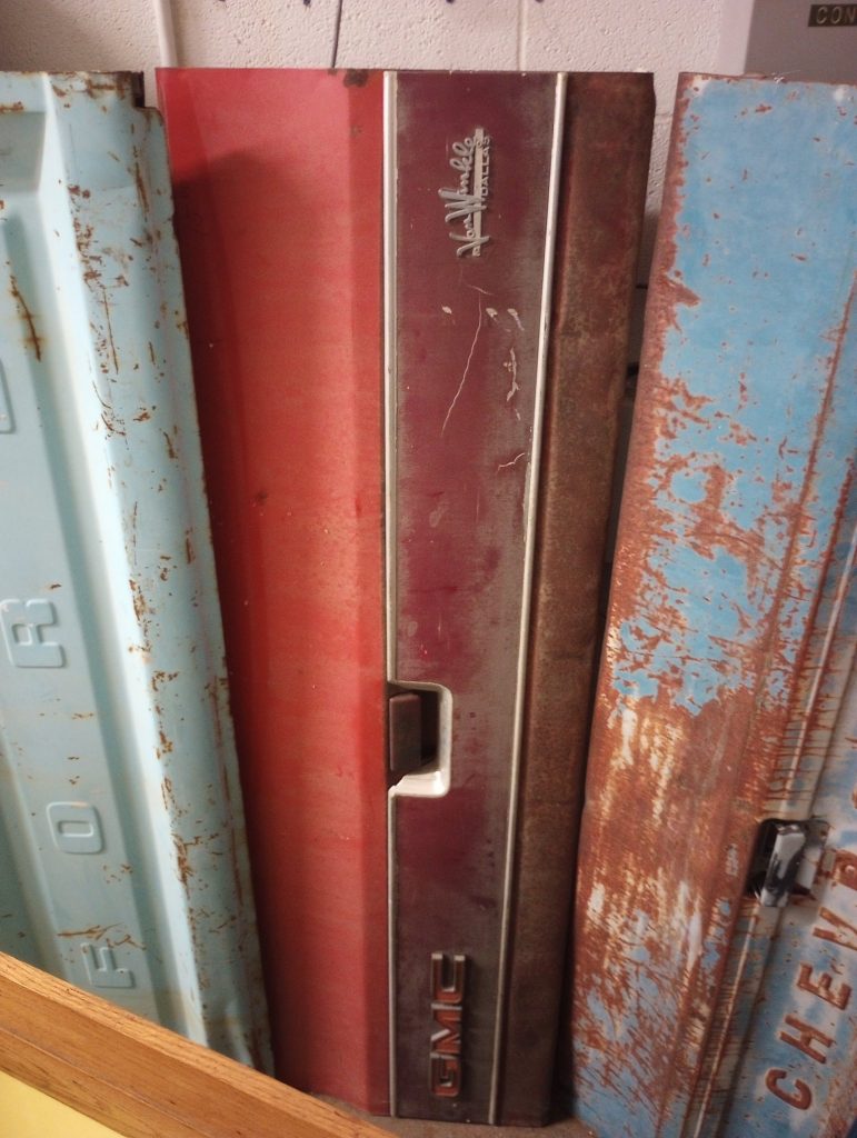 Red GMC Tailgate