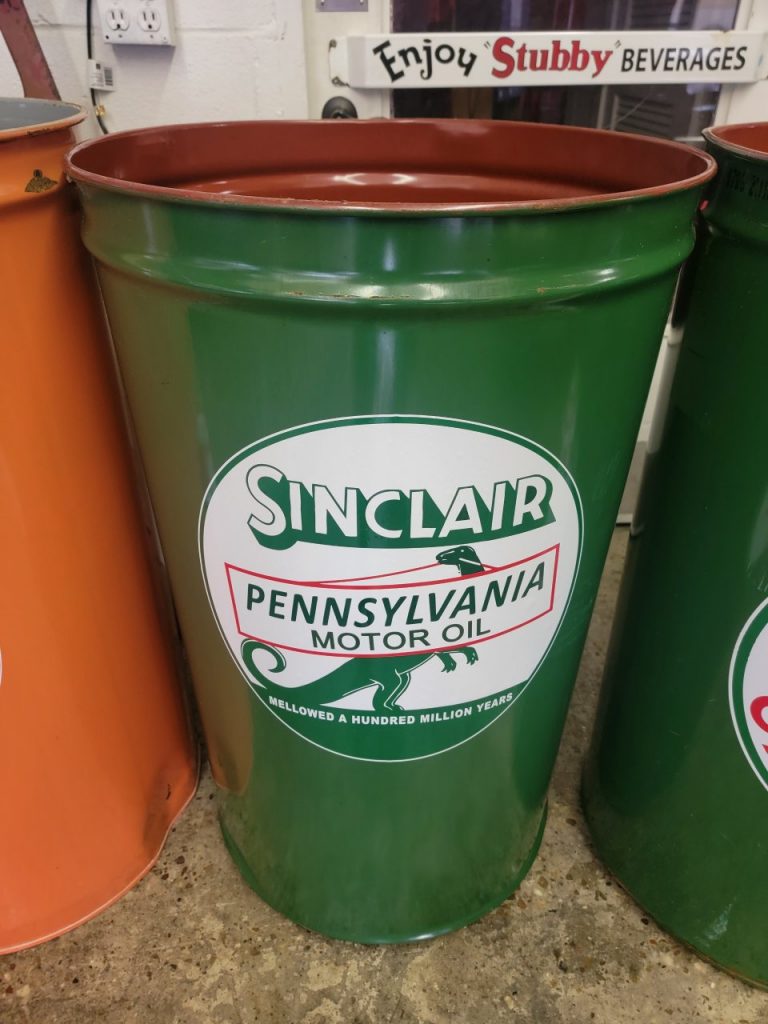 Sinclair Pennsylvania Motor Oil Barrel