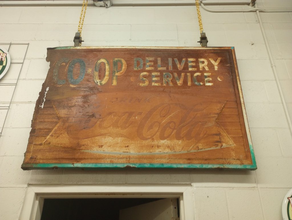 Coca-Cola Delivery Service Sign
