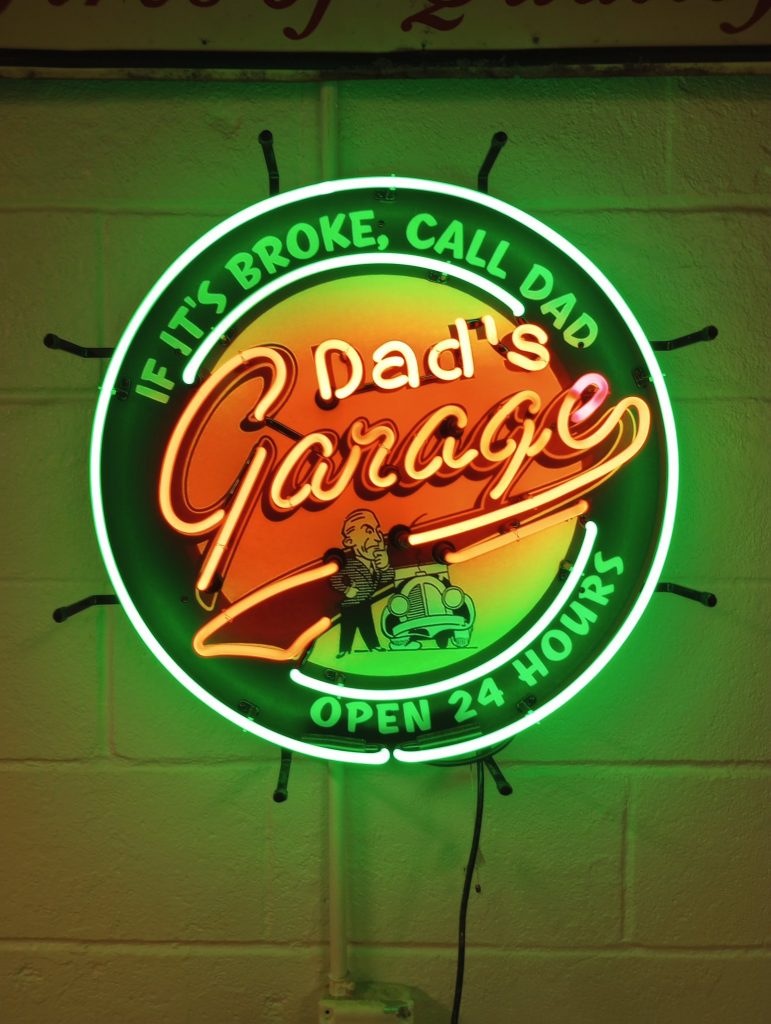 Dad's Garage Neon