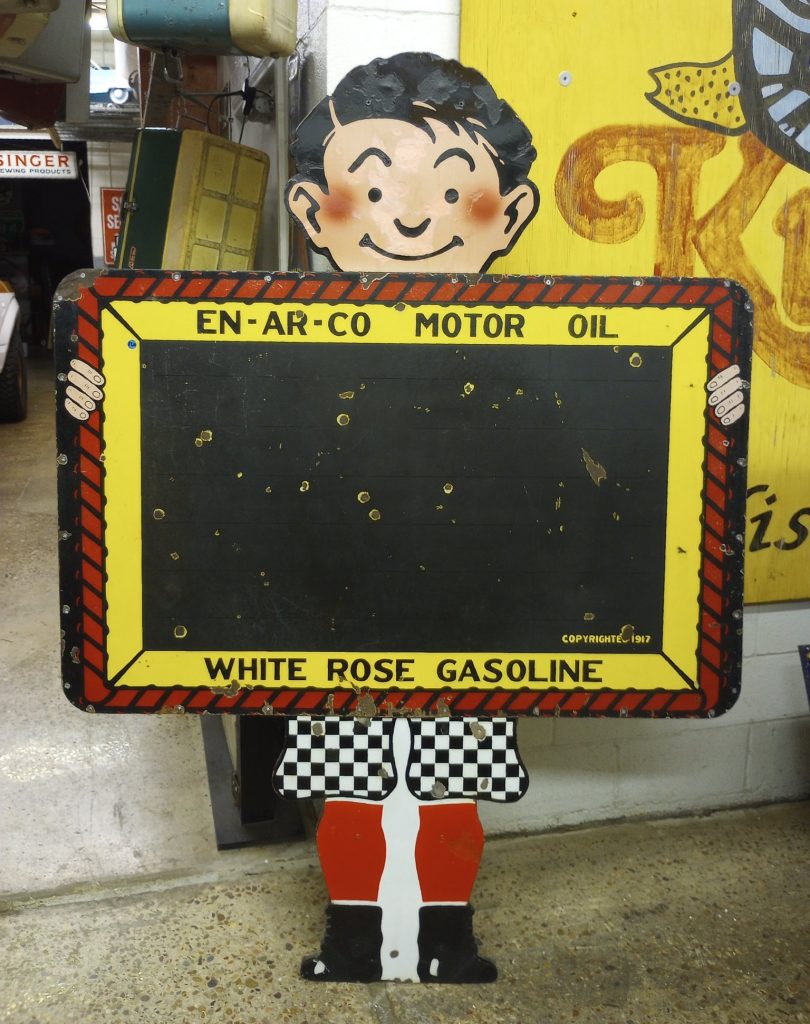 White Rose Gasoline Sign