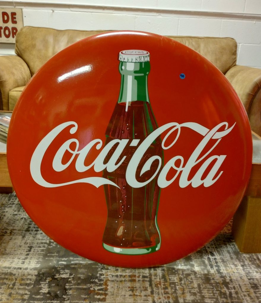 Coca-Cola Button Sign