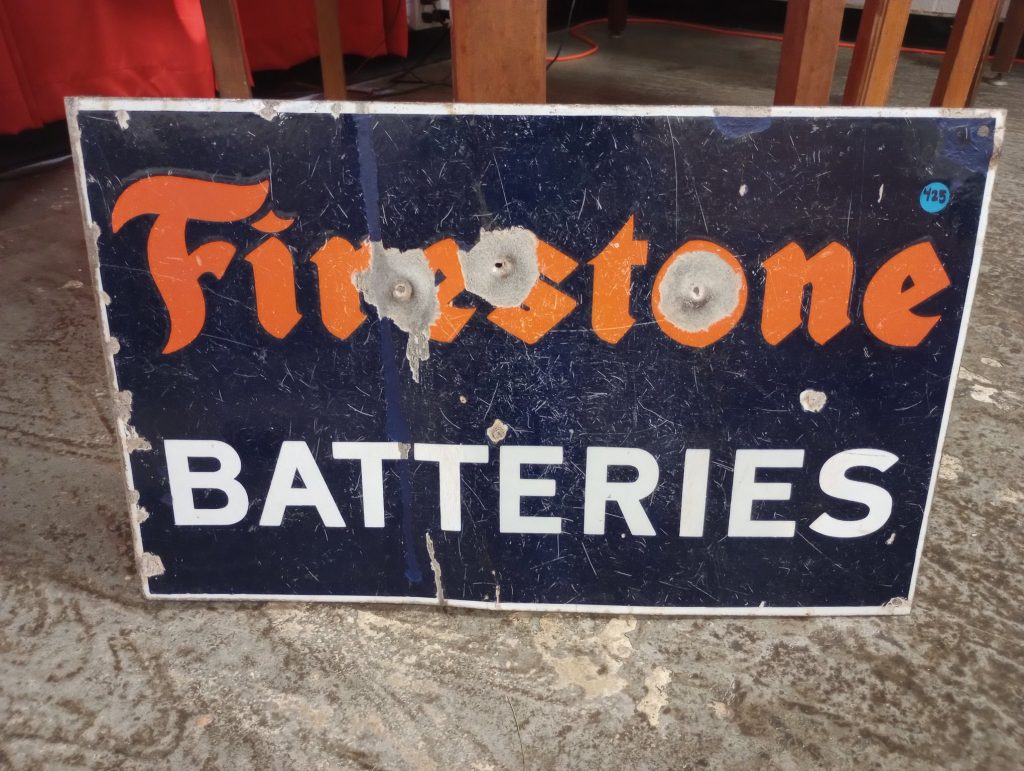 Firestone Batteries Flange Sign