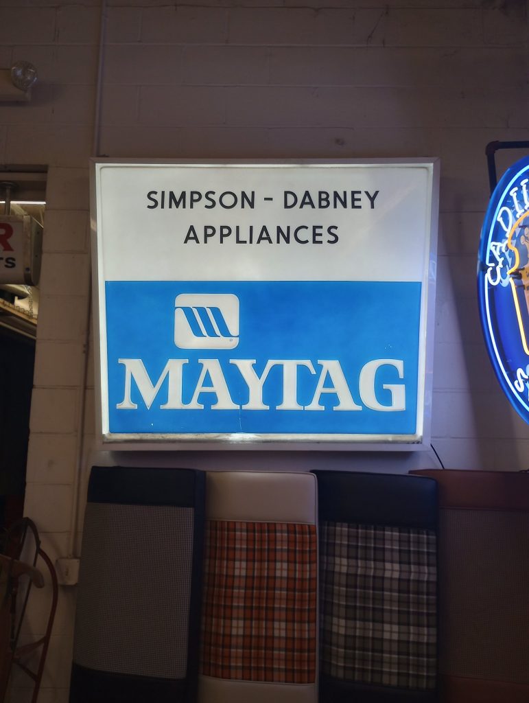 Maytag Light-up Sign