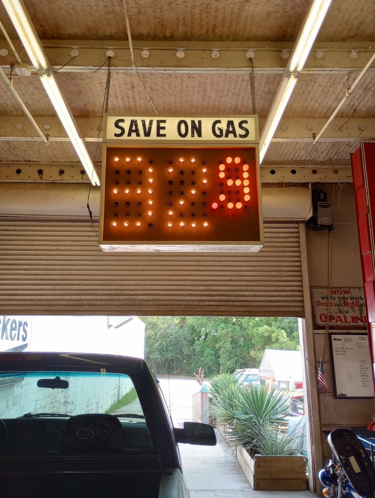 Save on Gas Light-up Sign