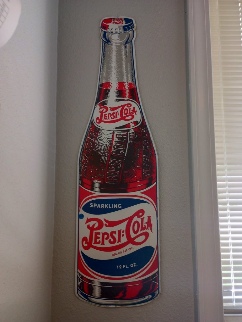 Pepsi-Cola Bottle Sign