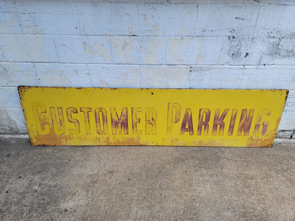Customer Parking Sign