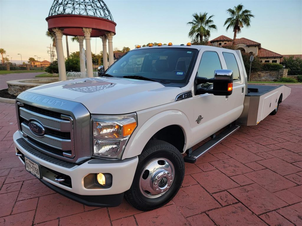 2015 Ford F350 Limited Platinum Car Hauler