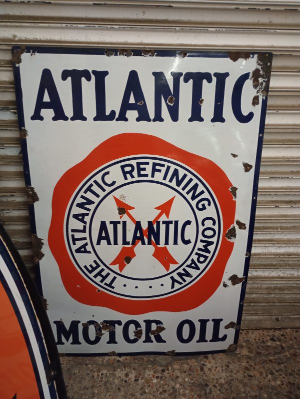 Atlantic Motor Oil Sign