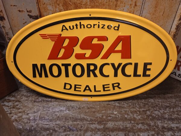 BSA Motorcycle Sign