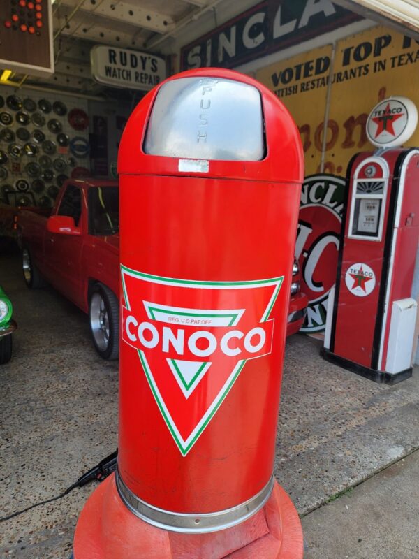 Conoco Gas Station Trash Can