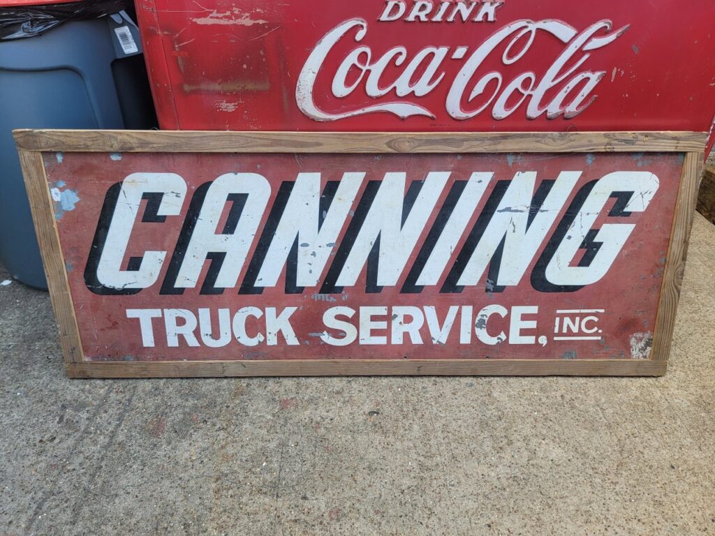 Canning Truck Service Sign