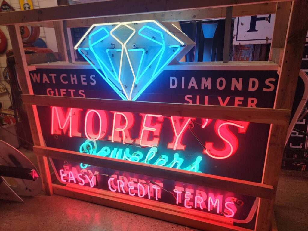 Morey's Jewelers Neon Sign