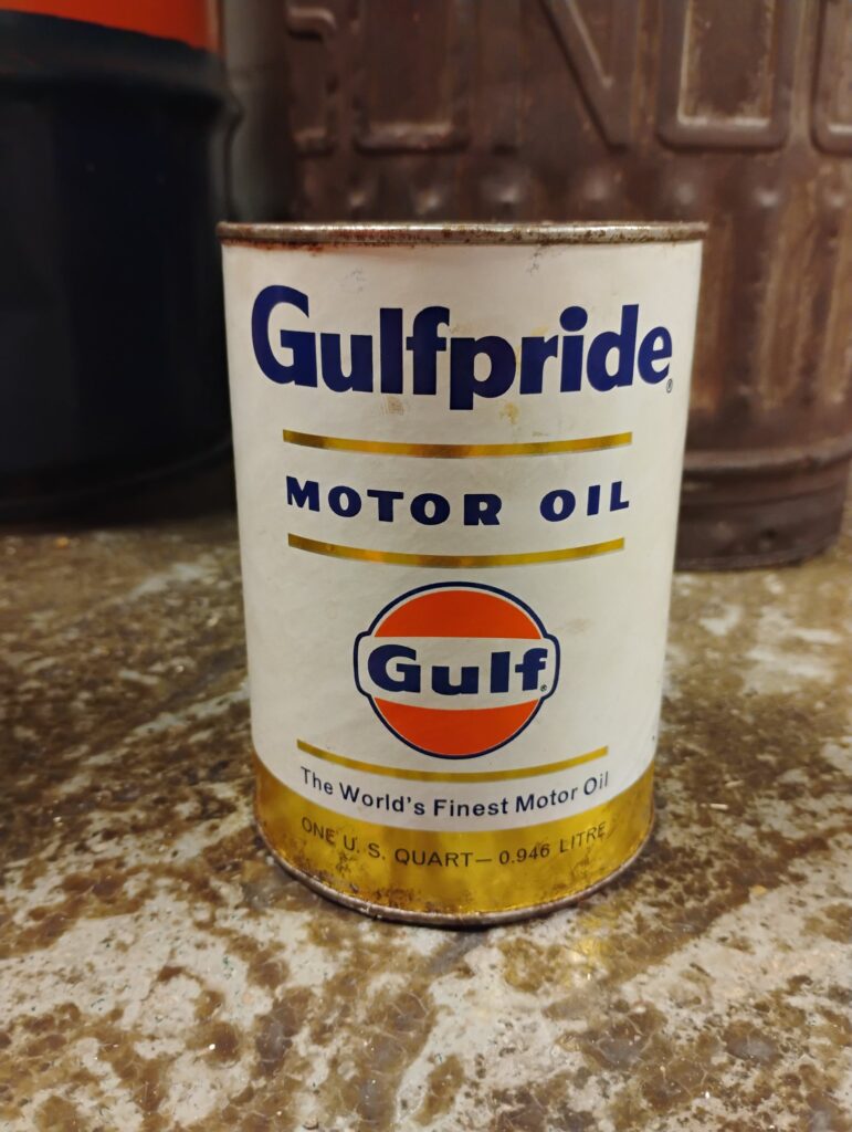 Gulfpride Motor Oil Can